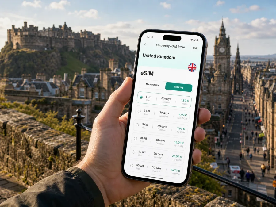 Edinburgh eSIM: Mobile Connection and Internet