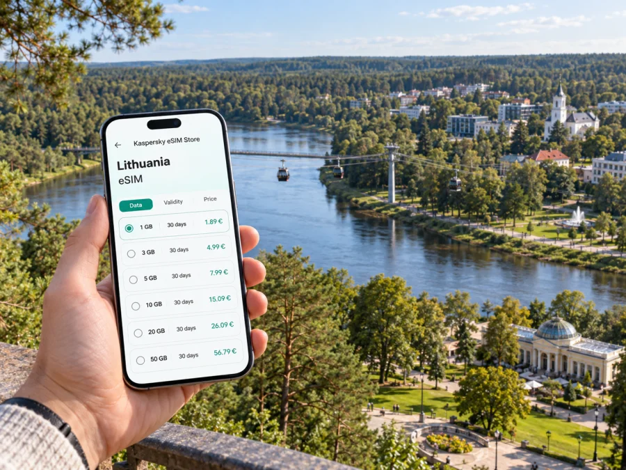 Druskininkai eSIM for Mobile Internet in Lithuania