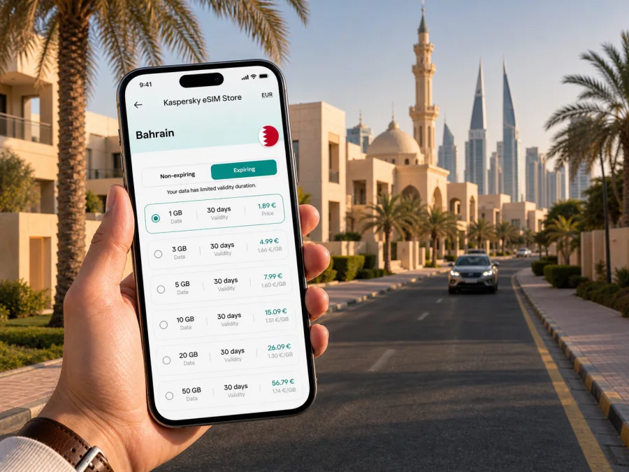 Saar eSIM: mobile internet for Bahrain trips