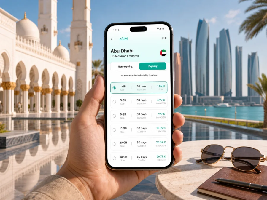 Abu Dhabi eSIM for Mobile Internet