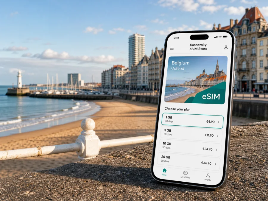 Ostend eSIM: Mobile Internet for Belgium Travel