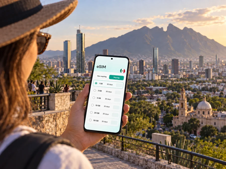 Monterrey eSIM: Mobile Data for Your City Trip