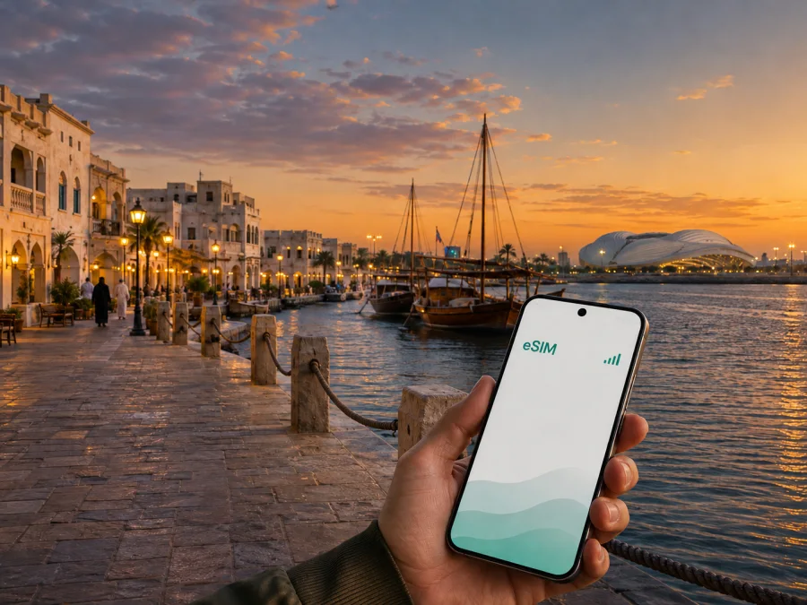 Al Wakrah eSIM: Mobile Internet for Qatar Travel