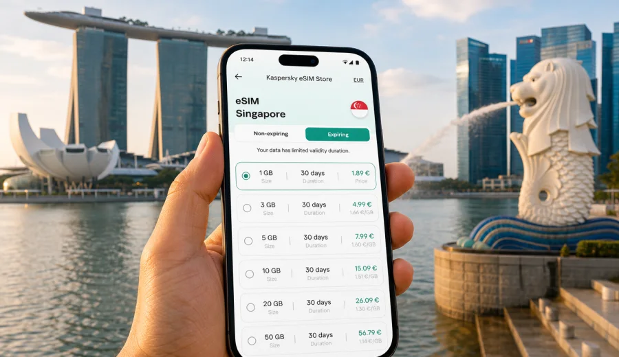 Singapore eSIM: mobile connection and internet