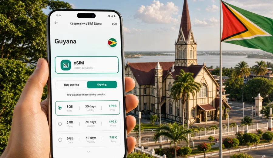 Guyana eSIM: Mobile Internet for Travel