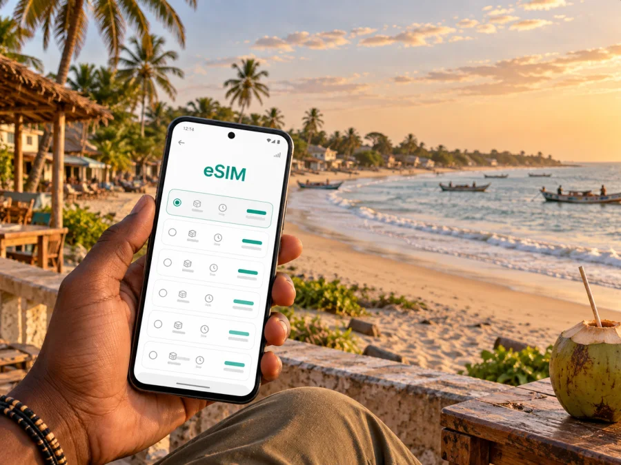 Brufut eSIM: Mobile Data for Your Gambia Trip
