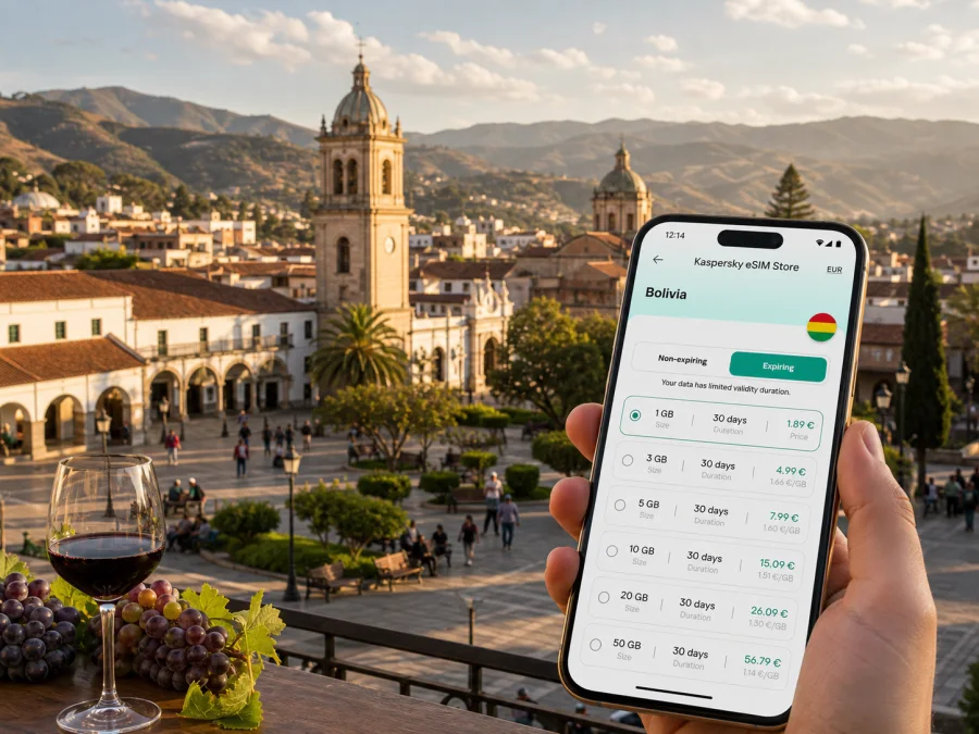 Tarija eSIM for mobile internet in Bolivia
