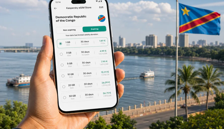 DR Congo eSIM: Mobile Internet for Travel