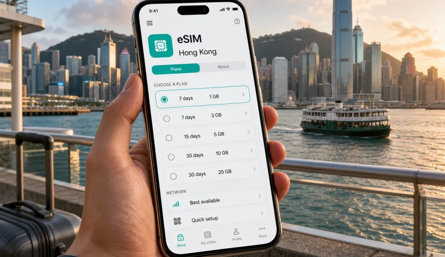 eSIM for Hong Kong: mobile internet guide