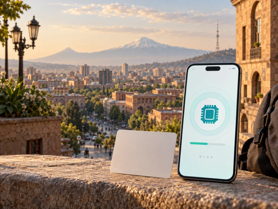 Team eSIM in Armenia: activation and travel checks