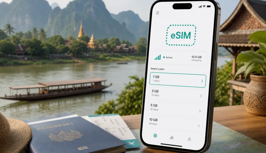 eSIM for Laos: mobile internet guide