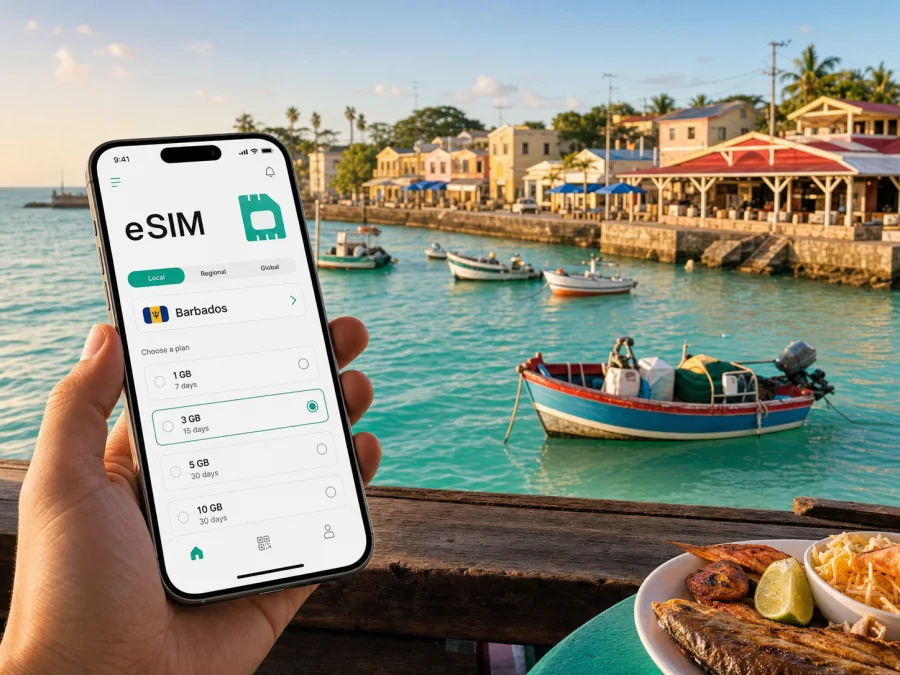 Oistins eSIM for mobile internet in Barbados