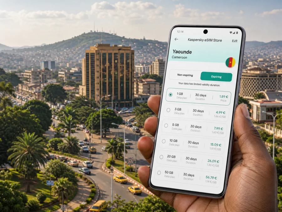 Yaounde eSIM for Mobile Internet