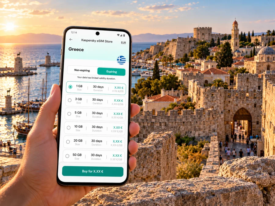 Rhodes eSIM for Mobile Internet in Greece