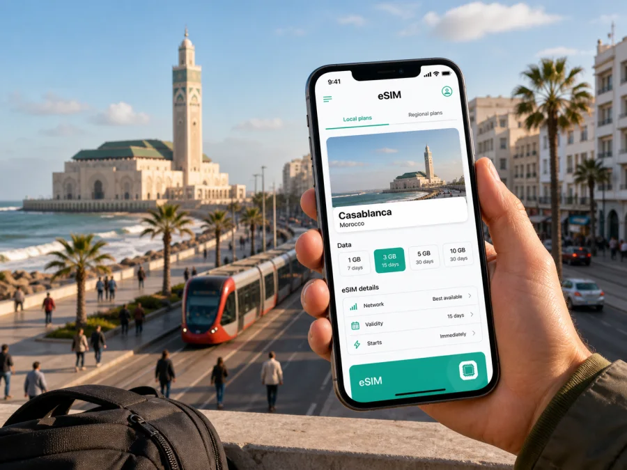 Casablanca eSIM for mobile internet