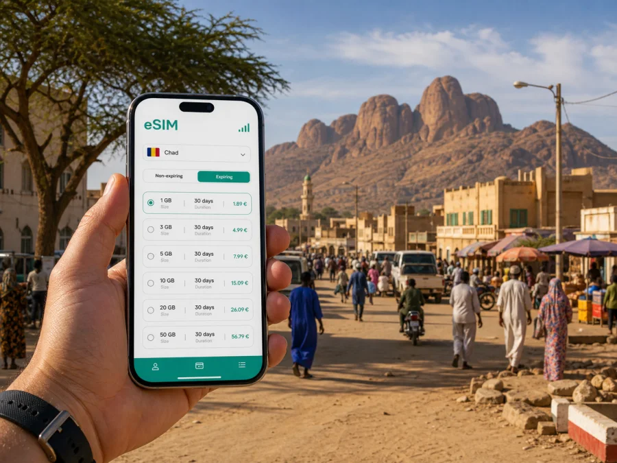 Mongo eSIM: mobile internet for Chad travel