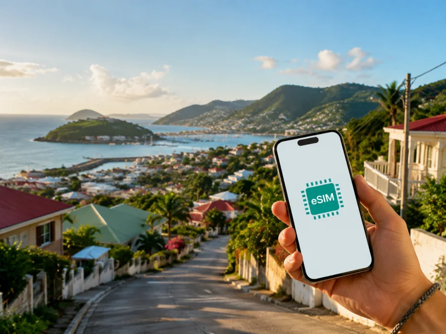Bellevue eSIM for Mobile Internet in Saint Martin