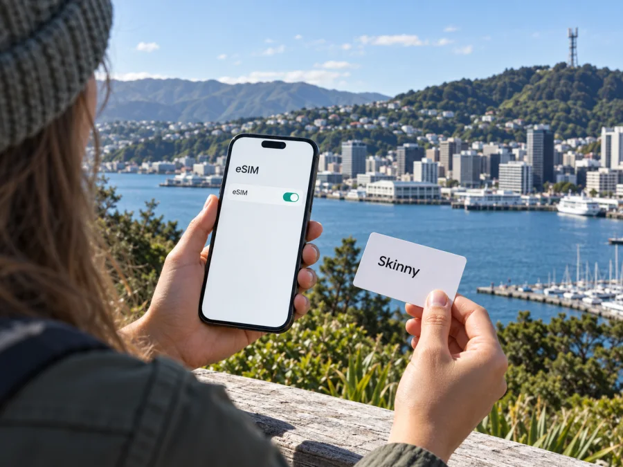 Skinny eSIM in New Zealand: traveller guide