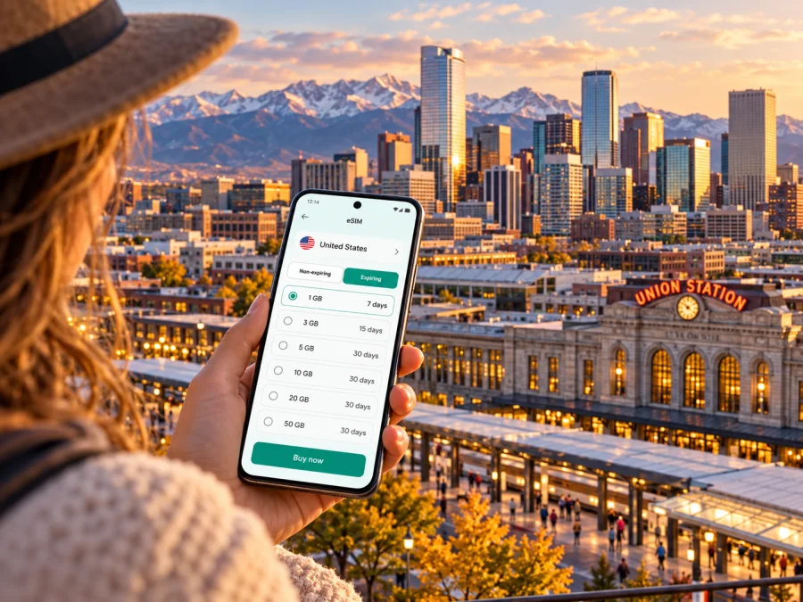 Denver eSIM: Mobile Internet for Your City Trip