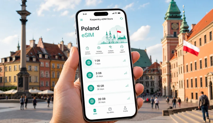 eSIM for Poland: mobile connection and internet