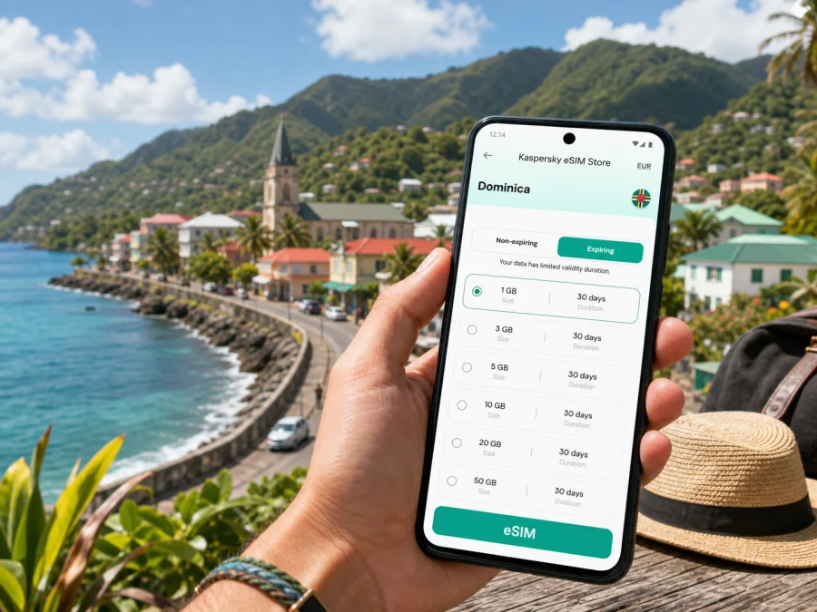 Mahaut eSIM for Mobile Internet in Dominica