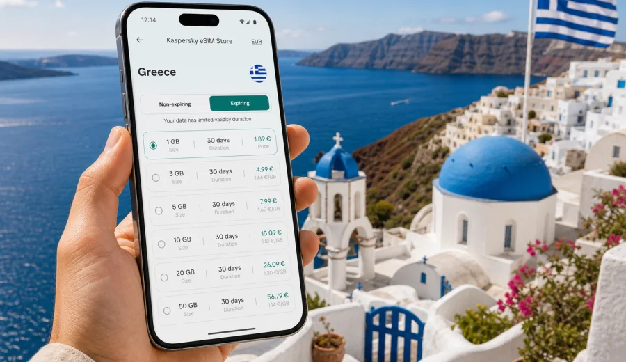 eSIM Greece: mobile internet for travel