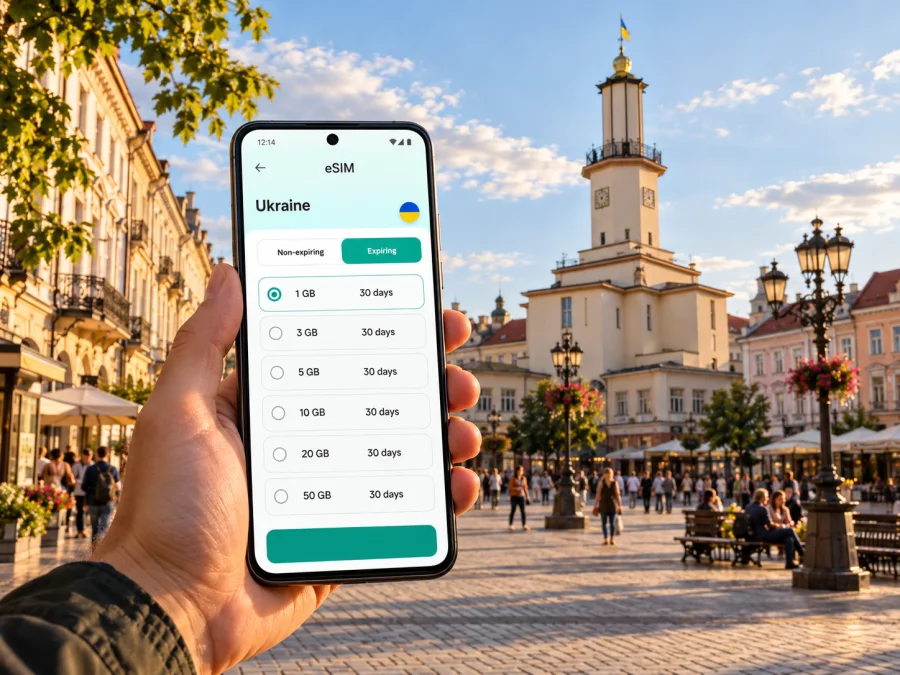 Ivano-Frankivsk eSIM for Mobile Internet