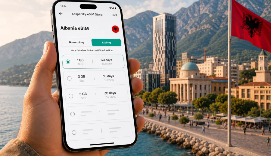 Albania eSIM: mobile internet for travel
