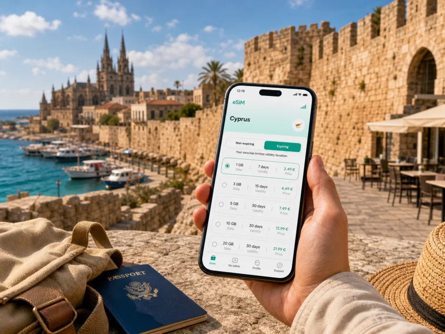 Famagusta eSIM for Mobile Internet in Cyprus