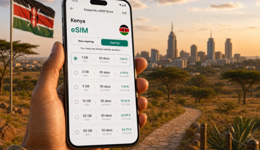 eSIM Kenya: mobile internet for your trip