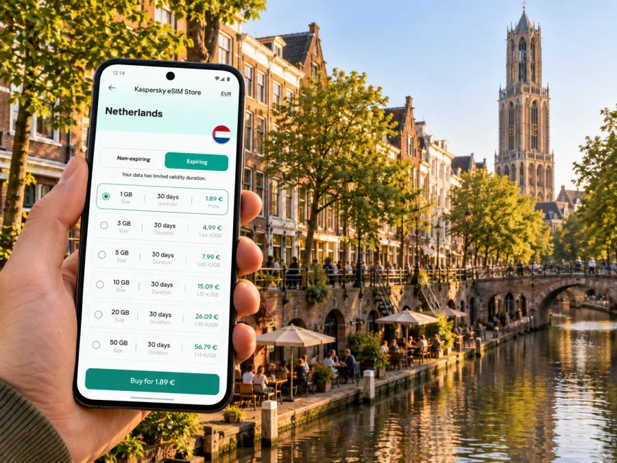 Utrecht eSIM: Mobile Internet for Your Trip