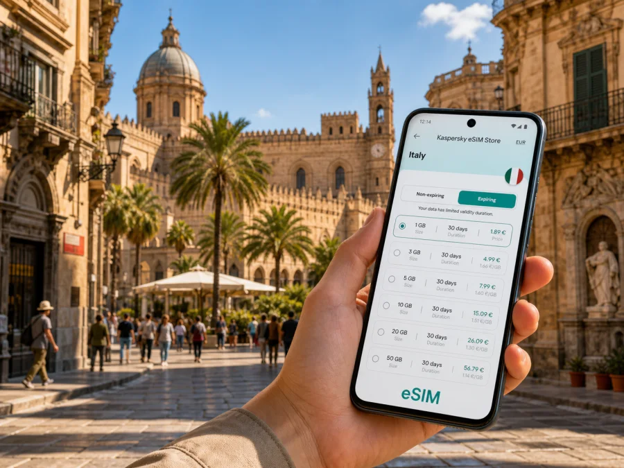 Palermo eSIM for Mobile Internet in Italy