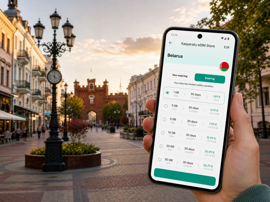 Brest eSIM for mobile internet in Belarus