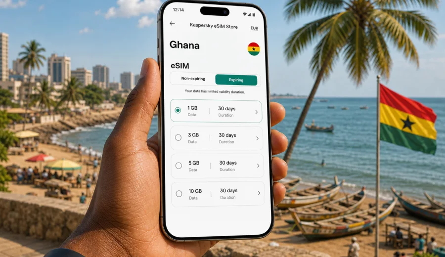 Ghana eSIM: mobile internet for travel
