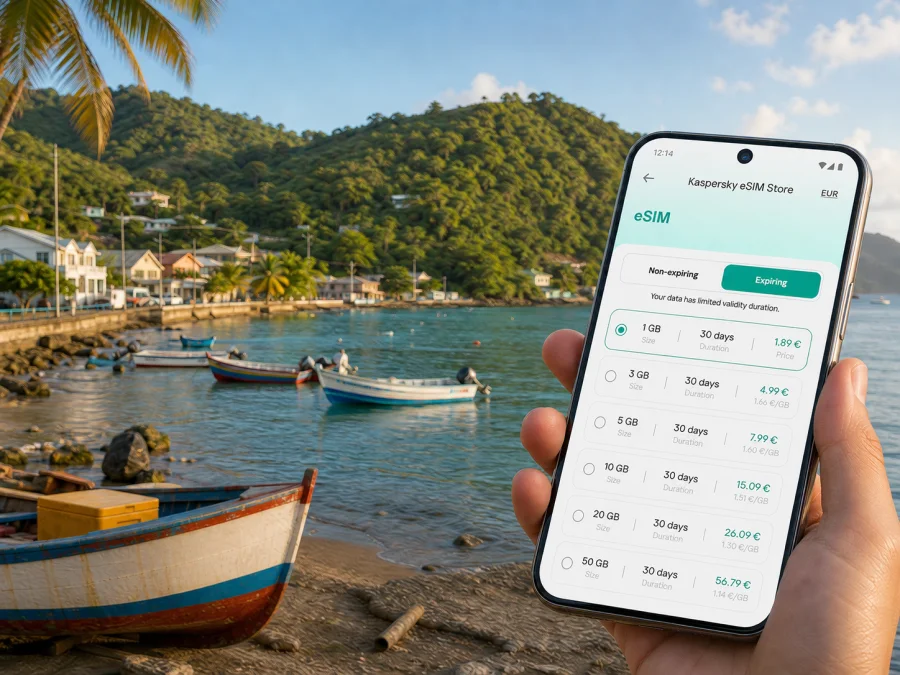 Dennery eSIM: Mobile Internet in Saint Lucia