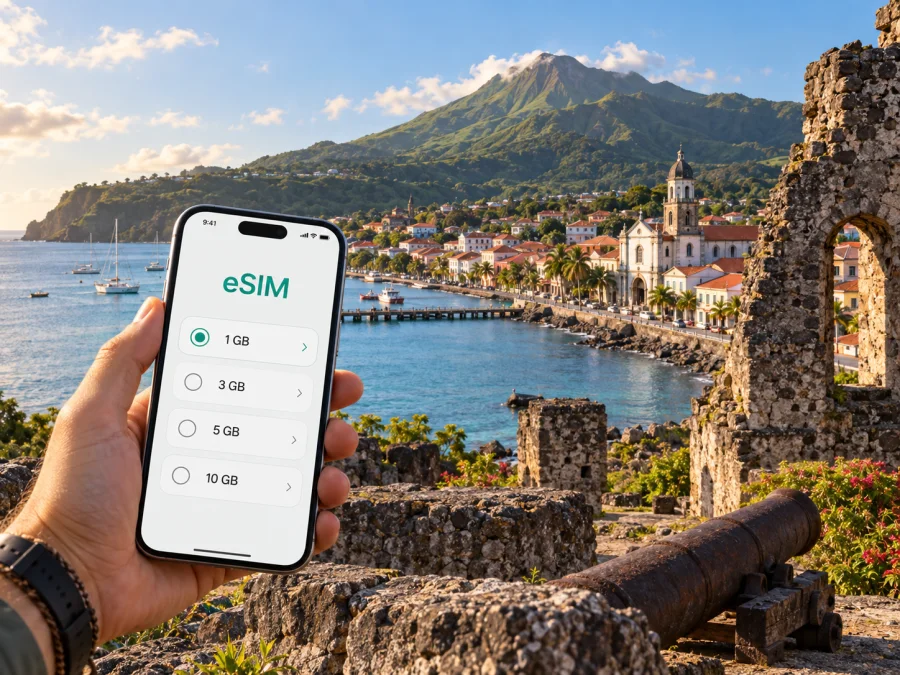 Saint-Pierre eSIM: Mobile Internet in Martinique