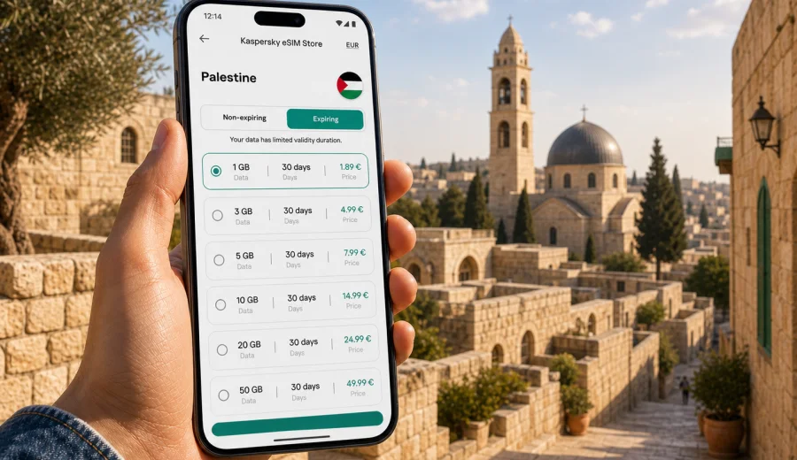 eSIM for Palestine: mobile internet guide