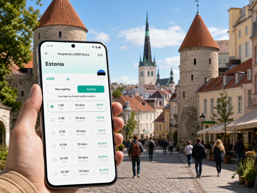 Tallinn eSIM: mobile internet for Estonia trips