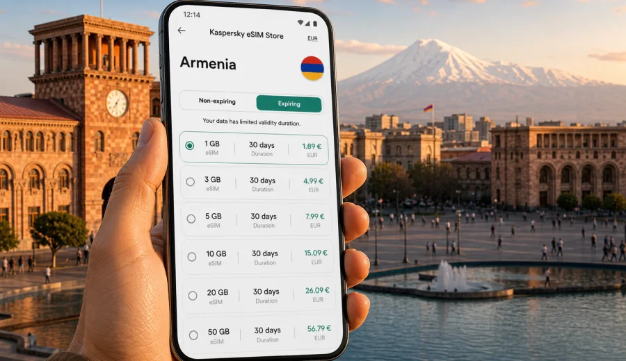 Armenia eSIM: mobile internet for travel