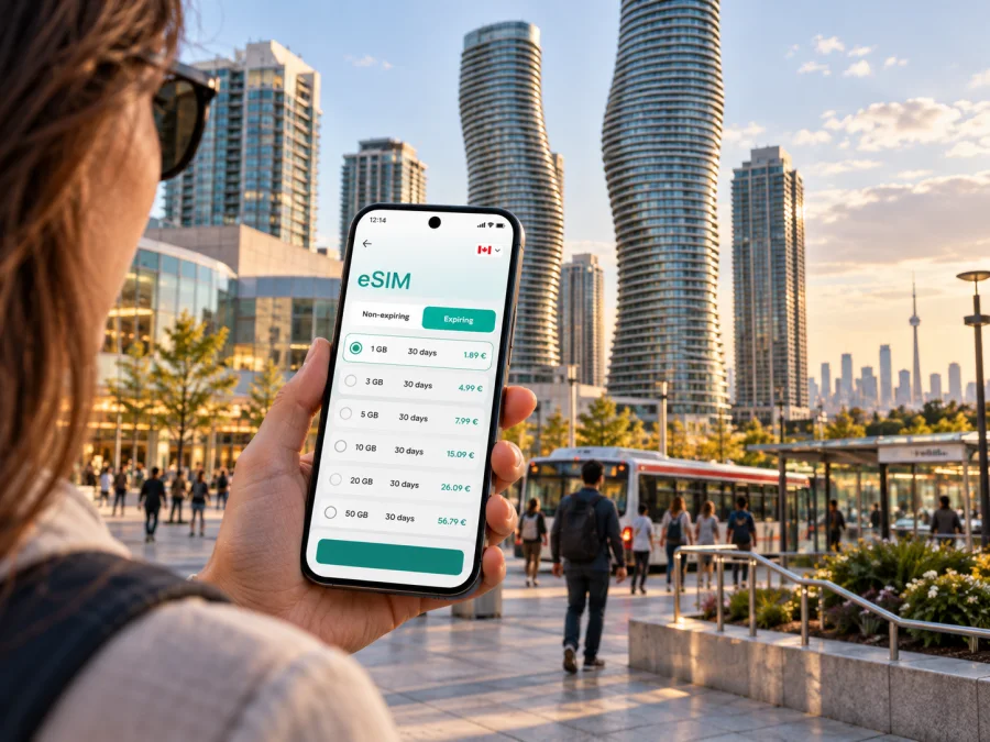 Mississauga eSIM: Data for Your City Trip