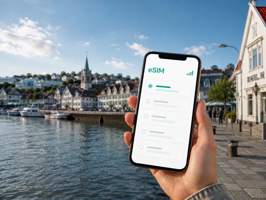 Kristiansand eSIM: Mobile Internet for Travel