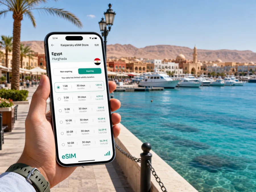 Hurghada eSIM: mobile internet for your trip