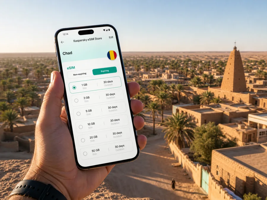 Faya-Largeau eSIM for mobile internet