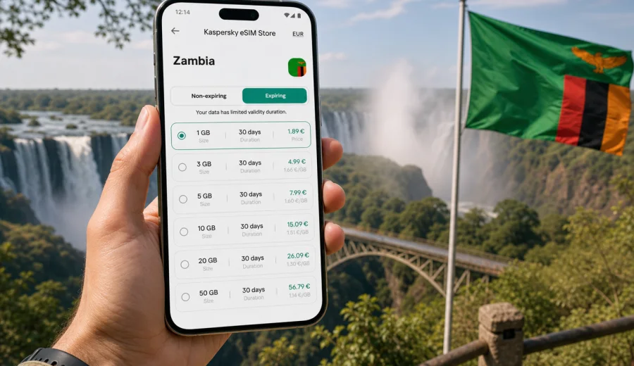 eSIM for Zambia: mobile internet guide
