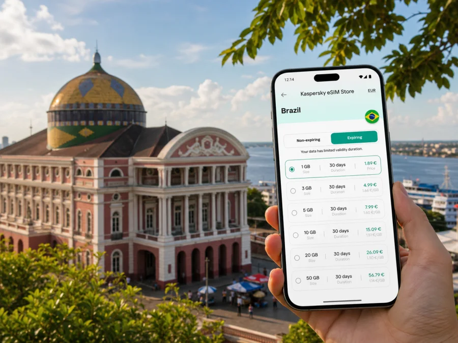 Manaus eSIM: Mobile Internet for Brazil Travel