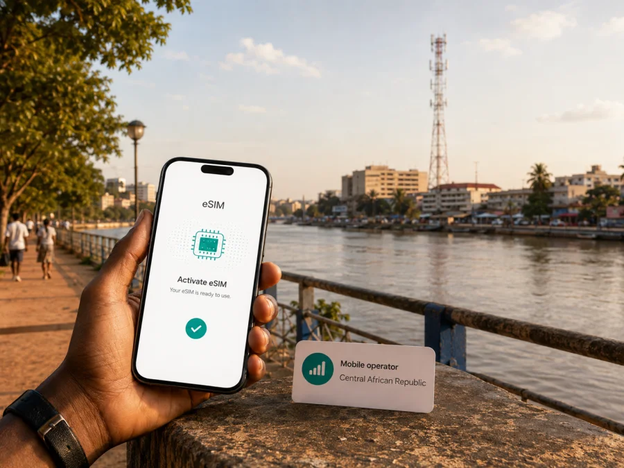 Moov Africa eSIM: travel in the Central African Republic