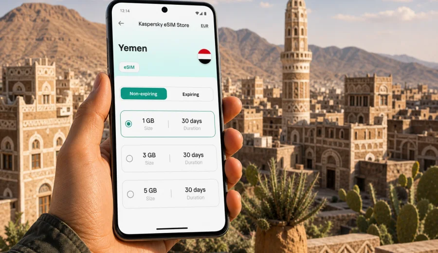 eSIM for Yemen: mobile internet for travel