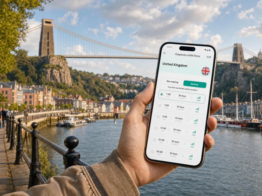 Bristol eSIM: mobile internet for travel
