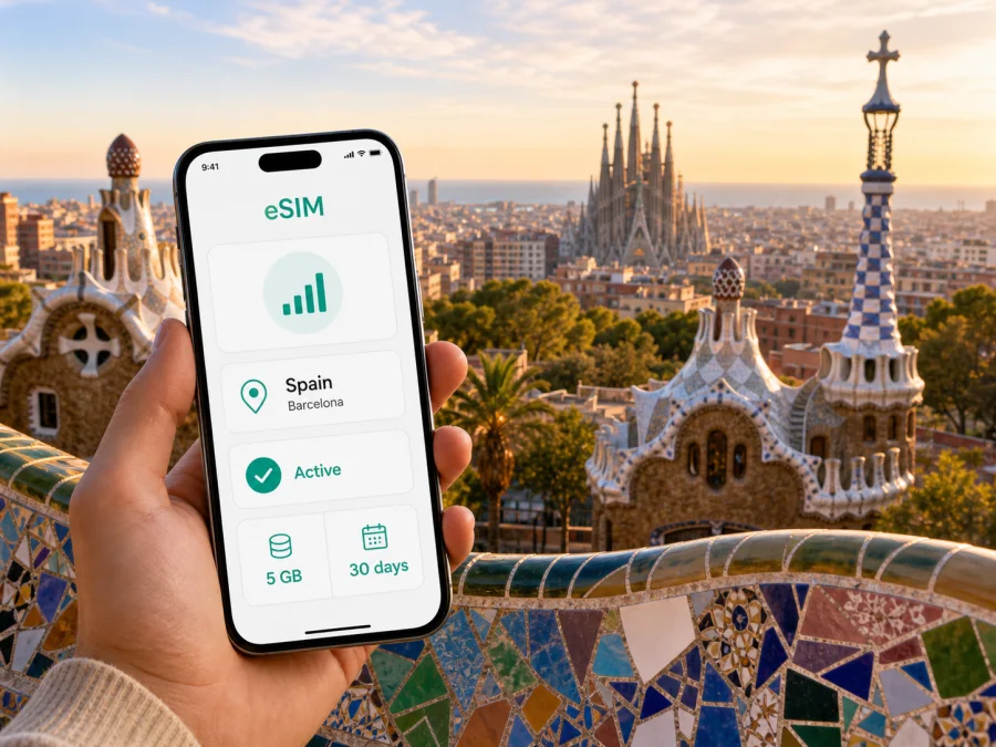Barcelona eSIM: Mobile Internet for Your Trip