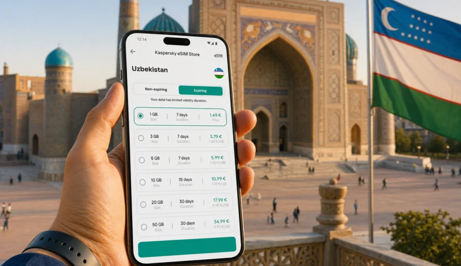 eSIM Uzbekistan: mobile internet travel guide
